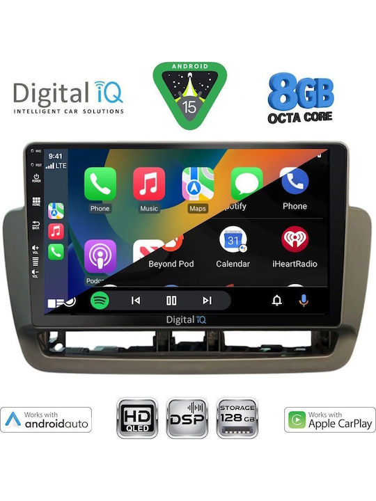 Digital IQ Car Audio System for Seat Ibiza 2012-2015 (Bluetooth/USB/WiFi/GPS/Apple CarPlay/Android Auto) with 9" Touch Screen