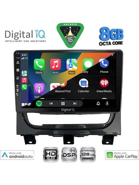 Digital IQ Car Audio System for Fiat Strada 2012-2020 Bluetooth USB WiFi GPS Apple CarPlay Android Auto with 9" Touch Screen