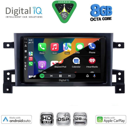 Digital IQ Car Audio System for Suzuki Grand Vitara 2005-2015 (Bluetooth/USB/WiFi/GPS/Apple CarPlay/Android Auto) with 9" Touch Screen