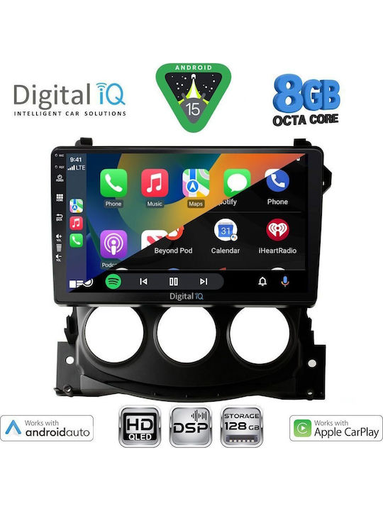 Digital IQ Car Audio System for Nissan 370Z 2009-2012 Bluetooth USB WiFi GPS Apple CarPlay Android Auto with 9" Touch Screen