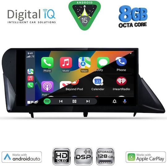 Digital IQ Car Audio System for Lexus RX 2009-2014 Bluetooth USB WiFi GPS Apple CarPlay Android Auto with 9" Touch Screen