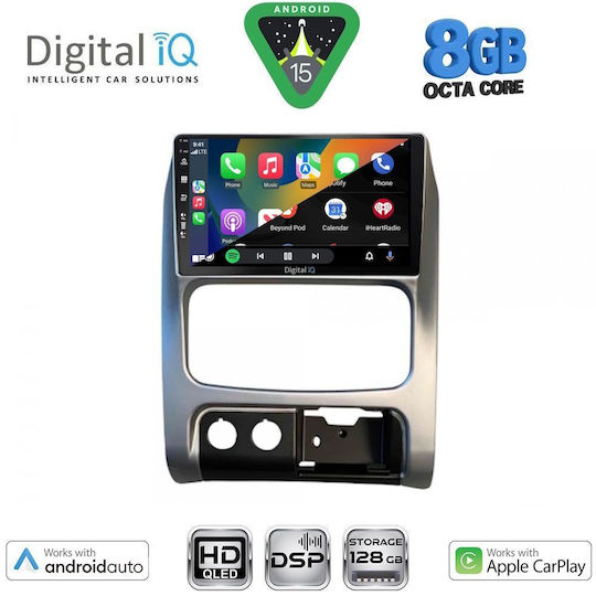 Digital IQ Car Audio System for Jeep Cherokee / Liberty 2002-2007 (Bluetooth/USB/WiFi/GPS/Apple CarPlay/Android Auto) with 9" Touch Screen