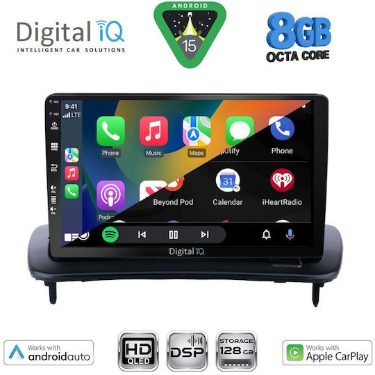 Digital IQ Ηχοσύστημα Αυτοκινήτου για Volvo C30 / S40 2004-2013 (Bluetooth/USB/WiFi/GPS/Apple-Carplay/Android-Auto) με Οθόνη Αφής 9"