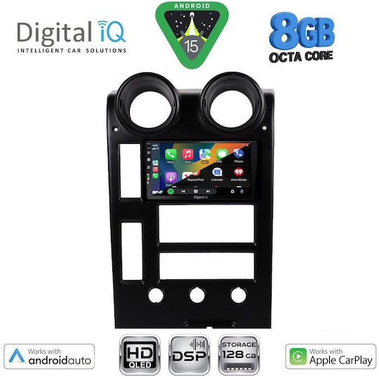 Digital IQ Ηχοσύστημα Αυτοκινήτου Hummer H2 2001-2007 (Bluetooth/USB/WiFi/GPS/Apple-Carplay/Android-Auto) με Οθόνη Αφής 9"