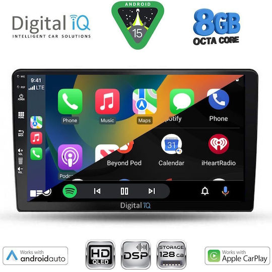 Digital IQ Ηχοσύστημα Αυτοκινήτου για Kia Ceed 2006-2009 (Bluetooth/USB/WiFi/GPS/Apple-Carplay/Android-Auto) με Οθόνη Αφής 9"