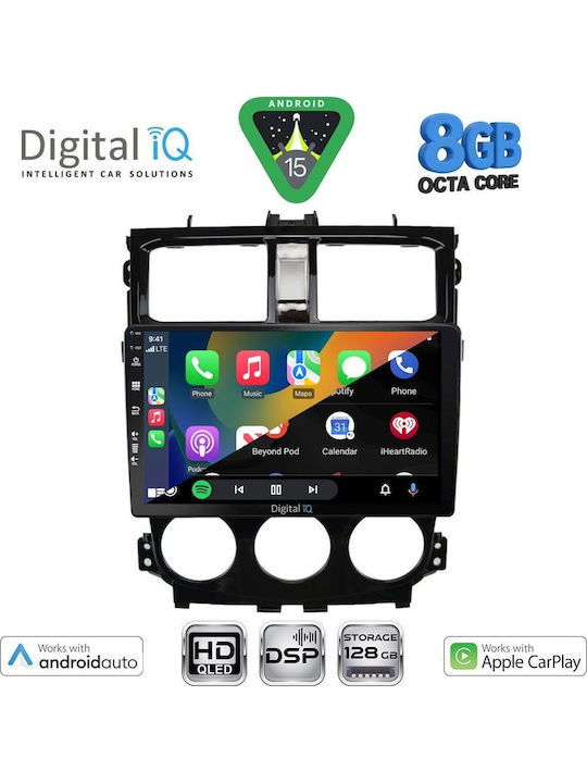 Digital IQ Car Audio System for Mitsubishi Colt 2013-2023 Bluetooth USB WiFi GPS Apple CarPlay Android Auto with 9" Touch Screen