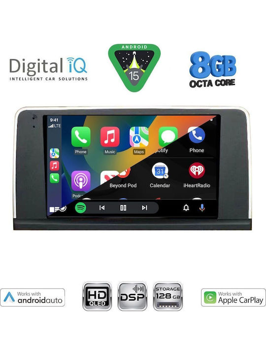 Digital IQ Car Audio System for BMW X5 (E70) / X6 (E71) 2013-2016 (Bluetooth/USB/WiFi/GPS/Apple CarPlay/Android Auto) with 9" Touch Screen