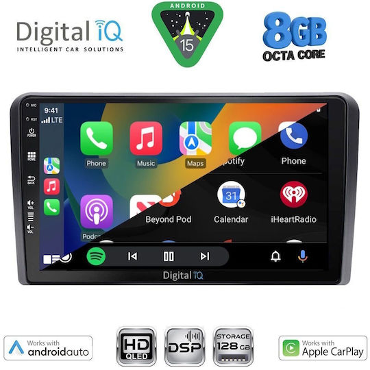 Digital IQ Ηχοσύστημα Αυτοκινήτου για Volkswagen Golf 1998-2003 (Bluetooth/USB/WiFi/GPS/Apple-Carplay/Android-Auto) με Οθόνη Αφής 9"