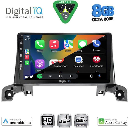Digital IQ Ηχοσύστημα Αυτοκινήτου για Peugeot 3008 2017+ (Bluetooth/USB/WiFi/GPS/Apple-Carplay/Android-Auto) με Οθόνη Αφής 9"