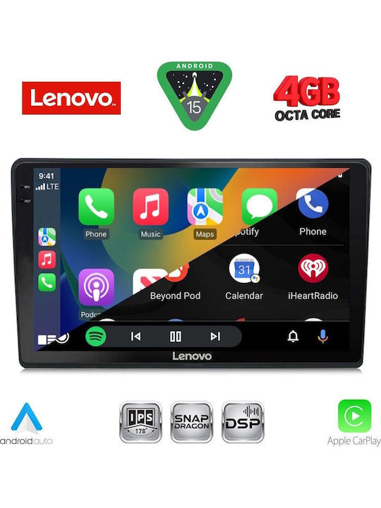Lenovo Car Audio System for Toyota Auris 2013-2015 Bluetooth USB WiFi GPS Apple CarPlay Android Auto with 10" Touch Screen