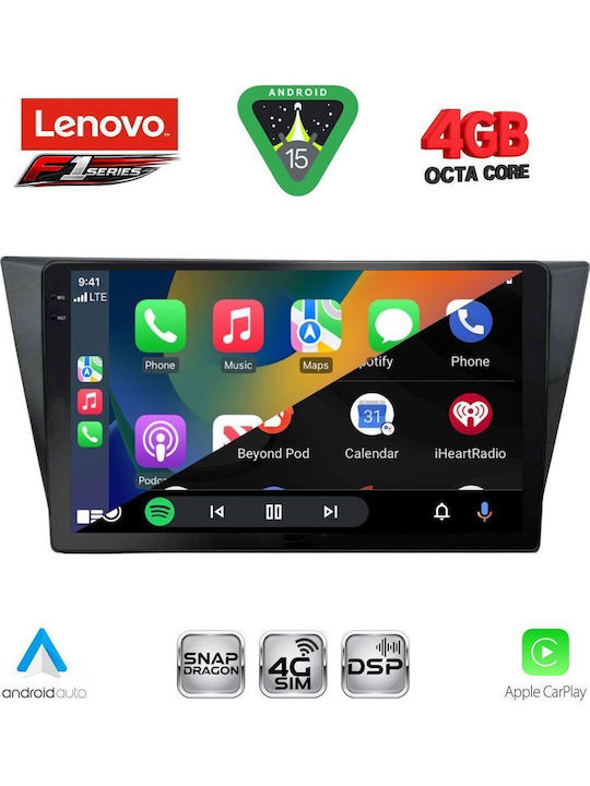 Lenovo Car Audio System for Volkswagen Tiguan 2016 Bluetooth USB WiFi GPS Apple CarPlay Android Auto with 10" Touch Screen
