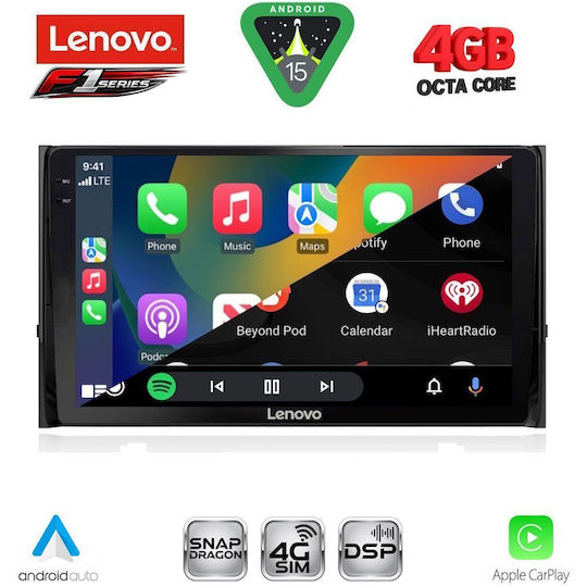 Lenovo Car Audio System for Skoda Karoq Kodiaq 2016 Bluetooth USB Wi-Fi GPS Apple CarPlay Android Auto with 10-Inch Touch Screen LENOVO SSQ 9584 CPA