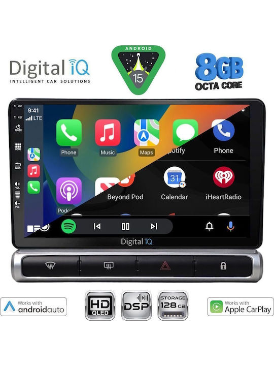 Digital IQ Car Audio System for Citroen C3 / DS3 2016 with Touch Screen 9" DIGITAL IQ BXF 7093H CPAA Bluetooth USB Wi-Fi GPS Apple CarPlay Android Auto