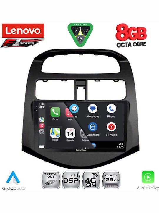 Lenovo Lenovo Auto-Audiosystem für Chevrolet Spark 2009-2015 Bluetooth USB Eingebautes Wi-Fi GPS Apple CarPlay Android Auto mit 9 Zoll Touchscreen SSR 10078 CPA