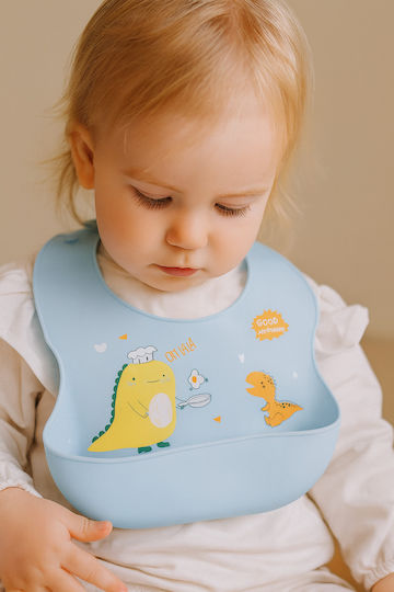 Brivoo Baby- und Kinder-Essgeschirr aus Hellblauer Silikon 6er Set für 6+ Monate