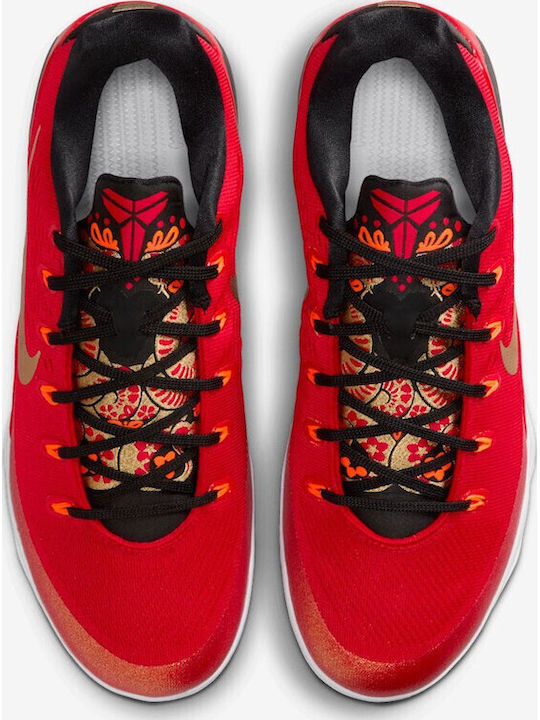 Kobe 9 EM Elite Low EM Protro "China" Low Basketball Shoes University Red / Metallic Gold / Black