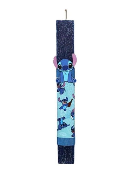Easter Candle Lilo & Stitch Round Scented Handmade with Box Fabric 39cm