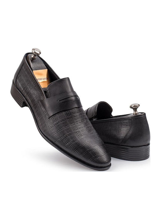 Leder Herren Mokassins in Schwarz Farbe