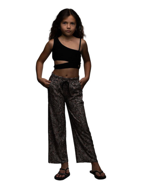 Evita Kids Set with Pants Summer 2pcs Black "leopard Girl"