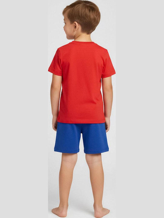Kids Clothing Set with Shorts Summer 2 Pieces Blue Red Spidey