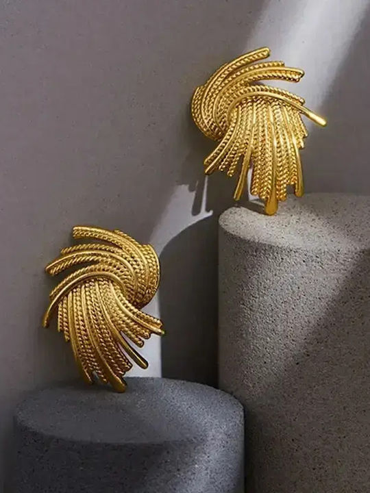 Kinzi Earrings Made Of Gold Plated Steel