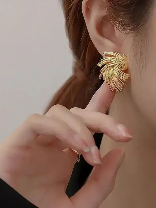 Kinzi Earrings Made Of Gold Plated Steel
