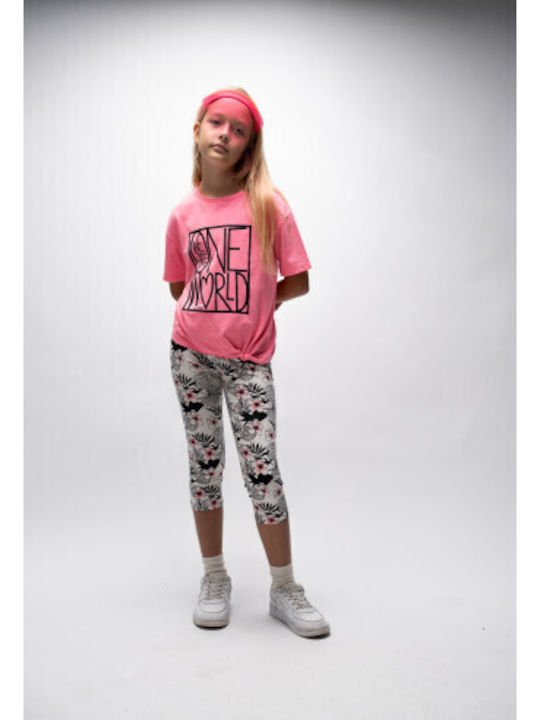 Kids Set with Leggings Summer 2pcs Fuchsia