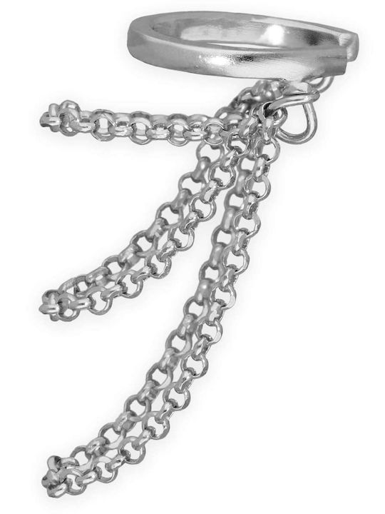 Cercei Ear Cuff Lanțuri Handmade Roz Placat Cu Aur Argint 925