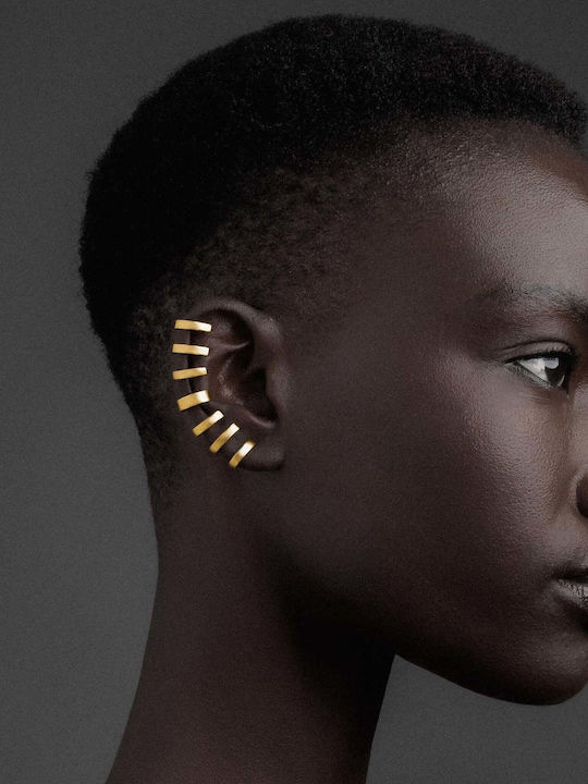 Σκουλαρίκι Ear Cuff Κρίκοι Χειροποίητο Ασήμι 925