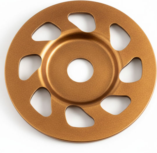 Segmented Diamond Disc Concrete Grinding Zola 125 Mm Universal Arbor 22.2 Mm 5 Mm Diamond Layer Bronze
