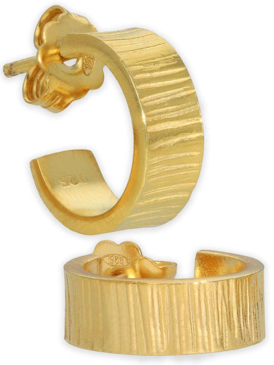 Cercei Rotunzi Huggies Handmade Argint Oxidat 925