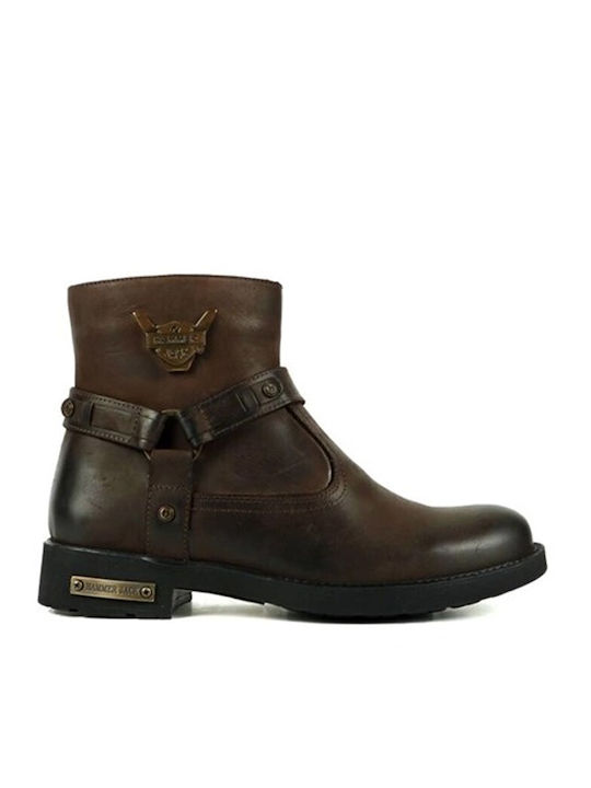 Leder Braune Herrenstiefel
