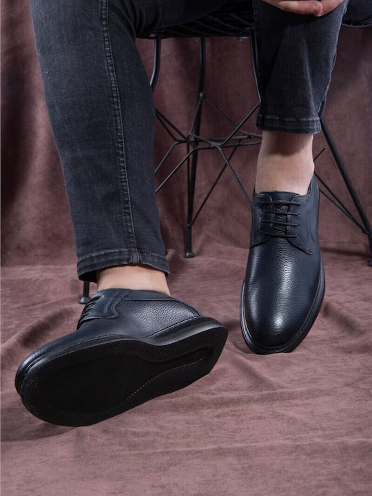 Leder Herren Freizeitschuhe Blau