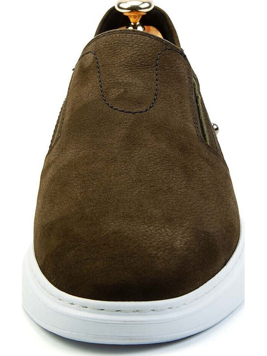 Leather Men's Casual Shoes Brown