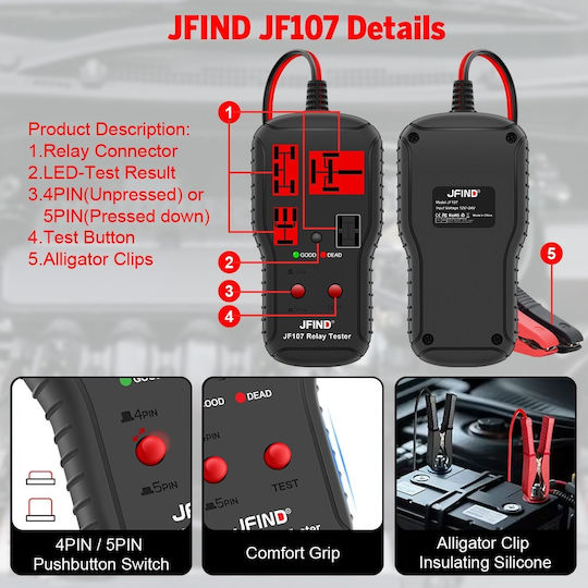 Auto Relay Tester Καλωδίων Εικόνας
