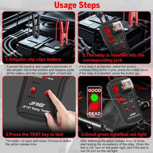 Auto Relay Tester Καλωδίων Εικόνας