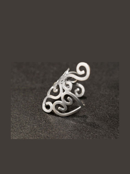 Cercei Ear Cuff Spirale Urechea Stângă Handmade Argint 925