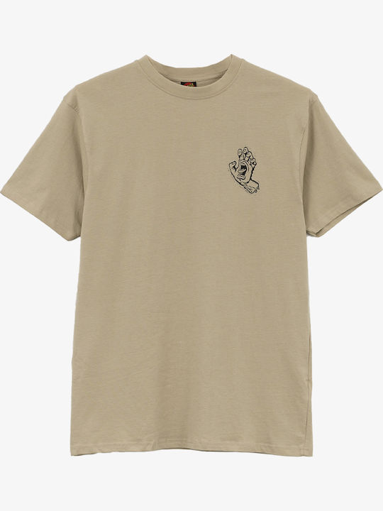 Screaming Hand T-shirt STONE GREY SCA-TEE-13437