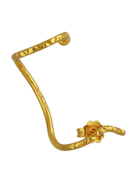Cercei Ear Cuff Ploacă Drept Ureche Argint 925 Oxidat Handcrafted