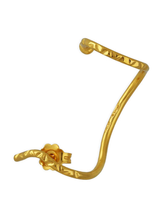 Cercei Ear Cuff Ploacă Drept Ureche Argint 925 Oxidat Handcrafted