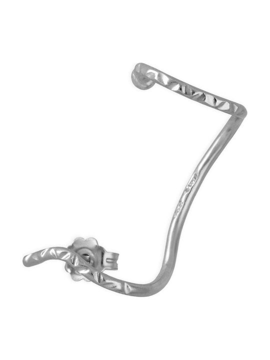 Cercei Ear Cuff Ploacă Drept Ureche Argint 925 Oxidat Handcrafted