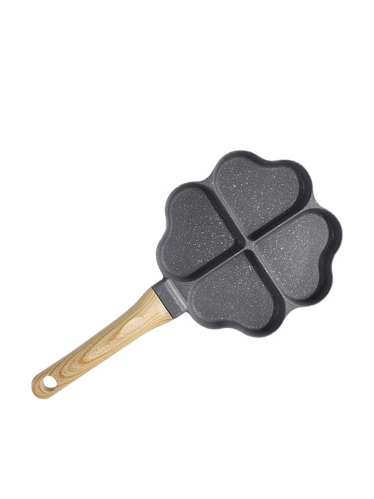 Omeletieră Dublă din Aluminiu cu Acoperire Antiaderentă 17.8cm
