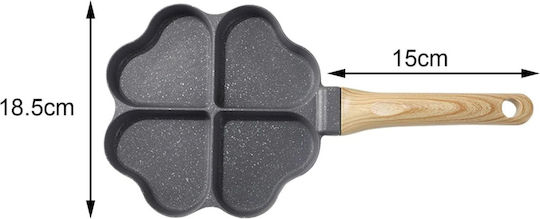 Double Omelette Maker Aluminum Non-Stick Coating 17.8cm
