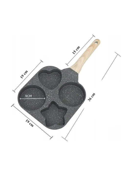 Tigaie pentru Pancakes din Aluminiu cu Acoperire de Piatră 19cm