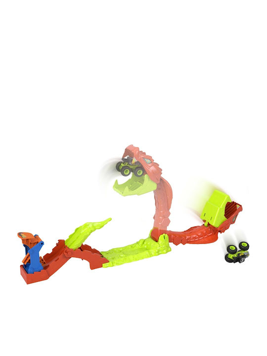 Easter Candle With Toy Monster Trucks Snake Slam Takedown Playset For Age 4+ Hot Wheels