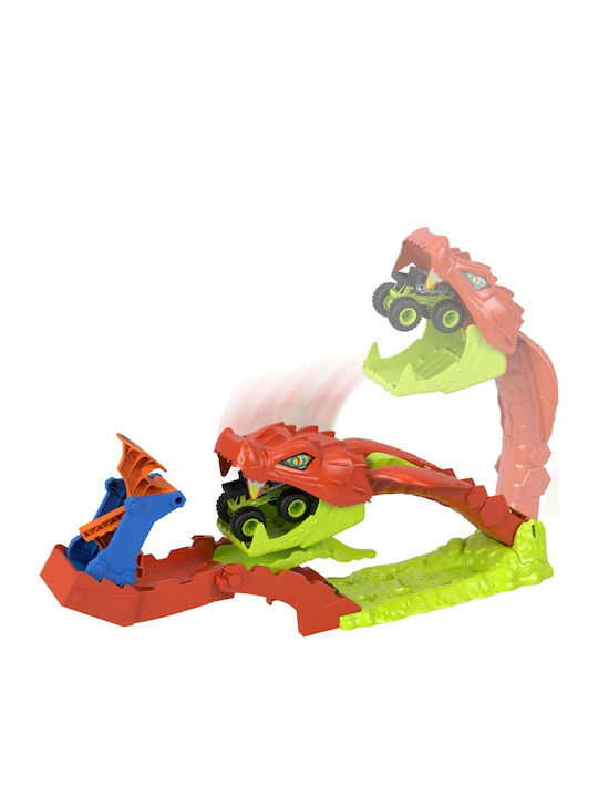 Easter Candle With Toy Monster Trucks Snake Slam Takedown Playset For Age 4+ Hot Wheels