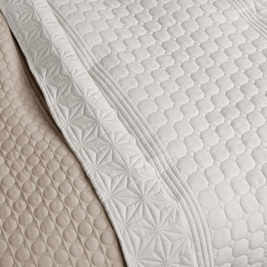 Homelevel Κουβερλί Διπλό Beige 200x220cm Homelevel Κουβερλί Διπλό Beige 200x220cm
