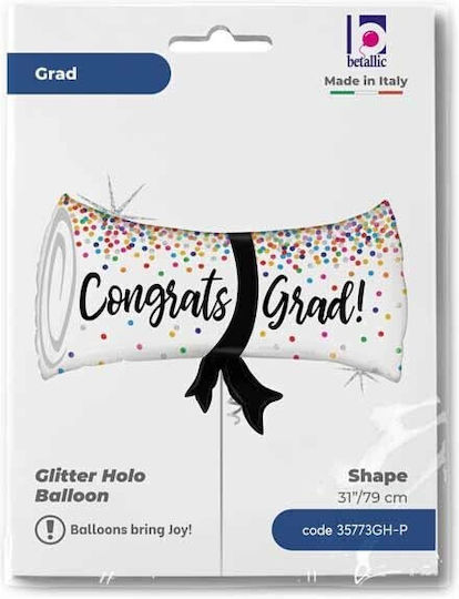 Graduation Balloon Jumbo Diploma Congrats Grad 79cm