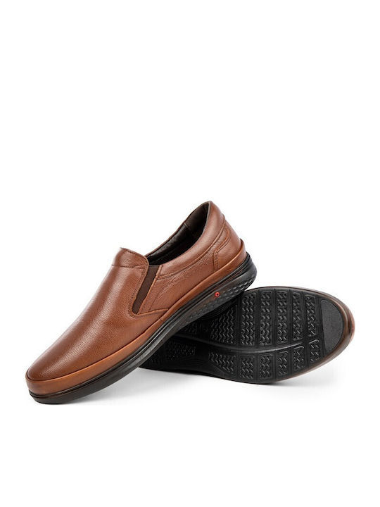 Pantofi Casual Bărbătești Din Piele Anatomici Maro