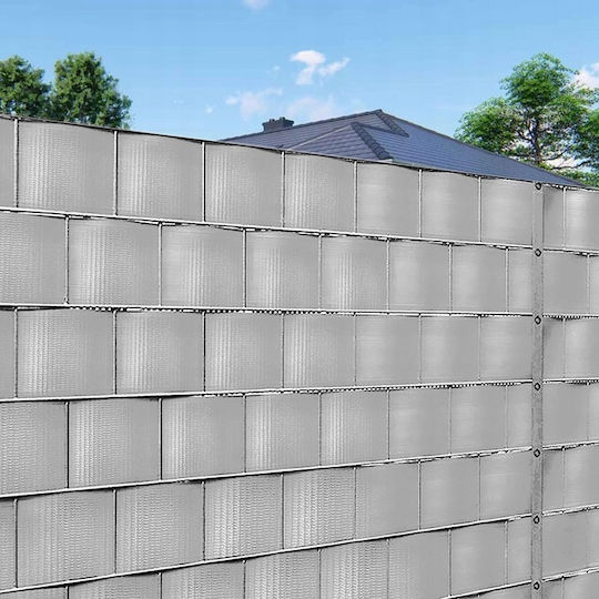 Material De Construcție Pentru Garduri De Grădină Din PVC 5x2cm 20 Bucăți Gri